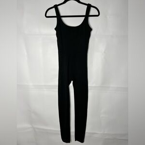 Vuori Black Sleeveless Scoop-Neck Jumpsuit
